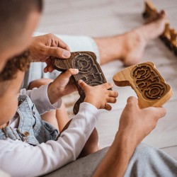Ahşap Konsol Labirent Eğitici ve Zeka Oyuncağı