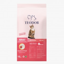 Teodor adult yetişkin kedi maması kuzulu 15 kg