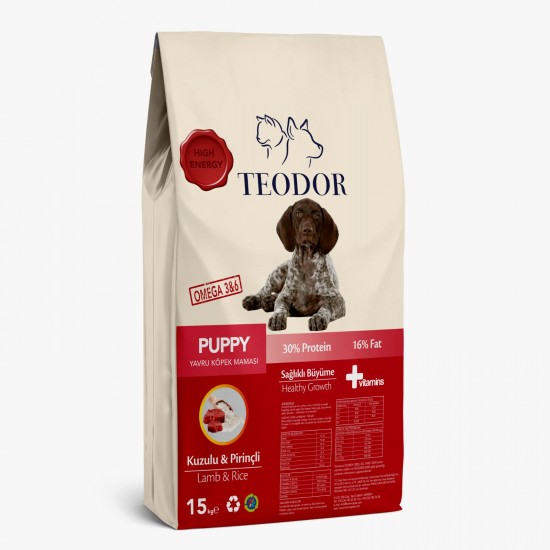 Teodor puppy yavru köpek maması pirinçli yüksek enerjili 15 kg Armada Teknik Bobinaj
