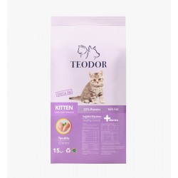 Teodor kitten yavru kedi maması tavuklu 15 kg