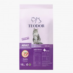 Teodor adult yetişkin kedi maması tavuklu 15 kg