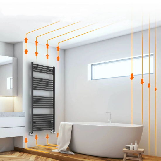 Duffmart Rainbow 4/7 Düz 40x70 cm Antrasit Havlupan Armada Teknik Bobinaj