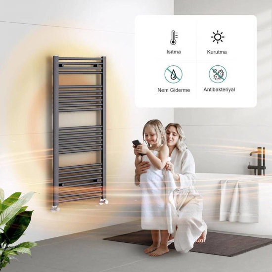 Duffmart Rainbow 6/10 Düz 60x100 cm Antrasit Havlupan Armada Teknik Bobinaj