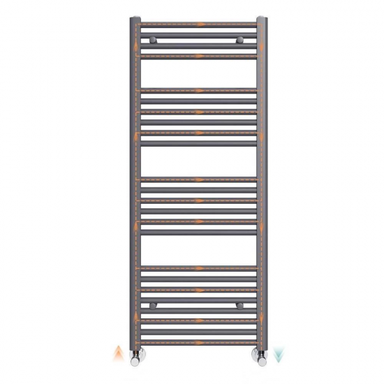 Duffmart Rainbow 6/7 Düz 60x70 cm Antrasit Havlupan Armada Teknik Bobinaj