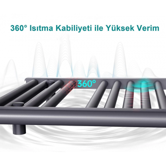 Duffmart Rainbow 6/7 Düz 60x70 cm Antrasit Havlupan Armada Teknik Bobinaj