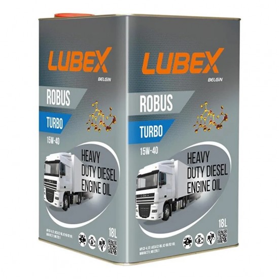 Lubex Robus Turbo 15W-40 18 Litre Ağır Dizel Motor Yağı Armada Teknik Bobinaj